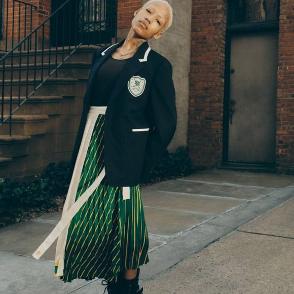 BR Athletics Pleated Midi Skirt (Petite) - Picture 1 of 4